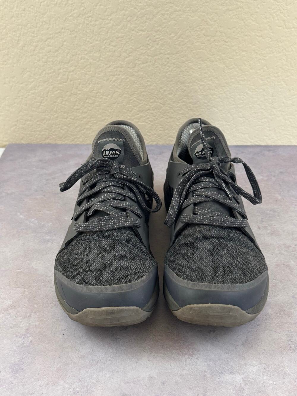 LEMS Mesa Men's Size 12.5 D Pewter Trail Running Shoes Hiking Sneakers